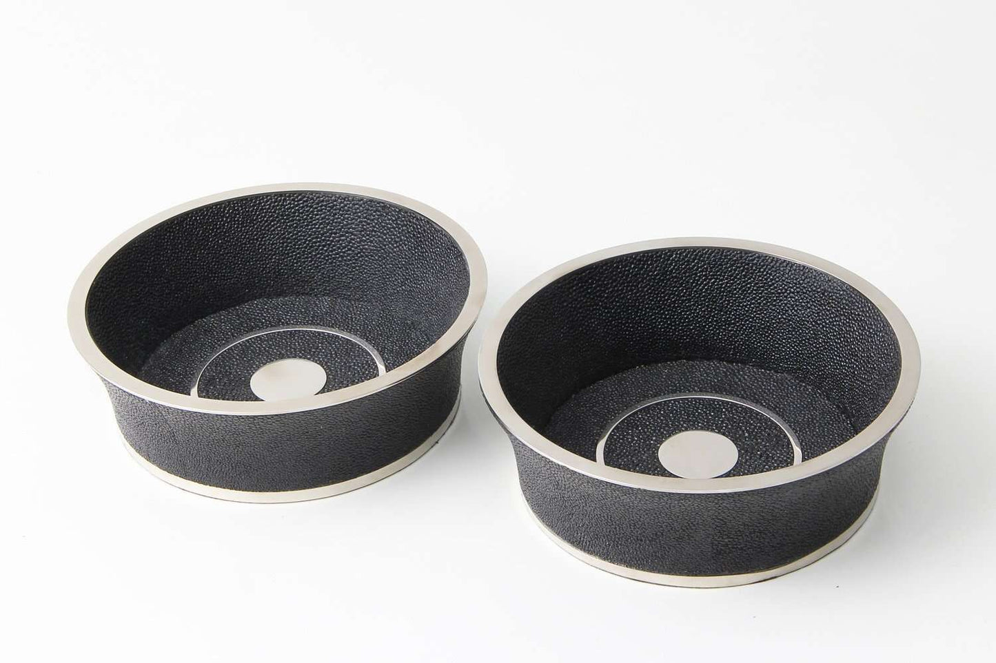 Wine bottle coaster gorgeous caviar Black shagreen wine coaster