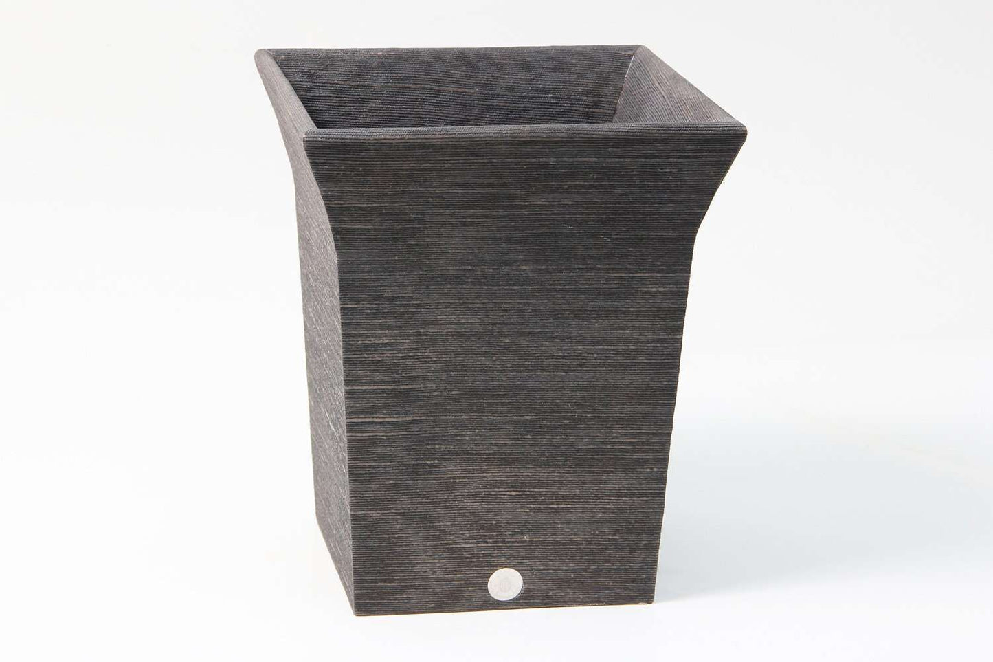 Waste paper bin luxury brown silk waste paper bin