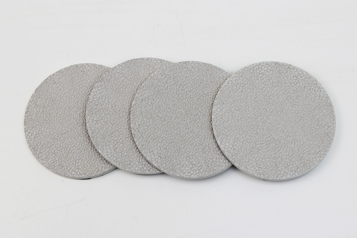 Rachel Winham's 'White' Shagreen Coasters