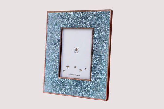 Classic Photo Frame in Duke Blue Shagreen