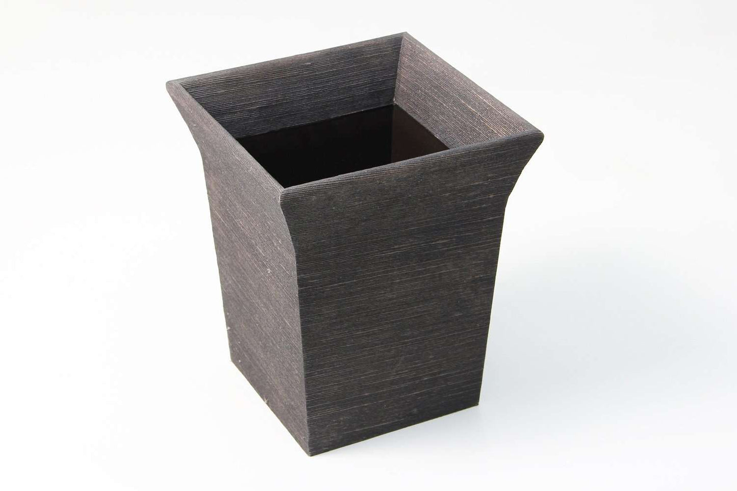 Waste paper bin Forwood Design brown silk waste paper bin