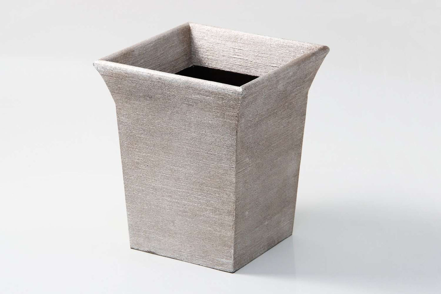 Waste paper bin Forwood Design silver silk waste paper bin