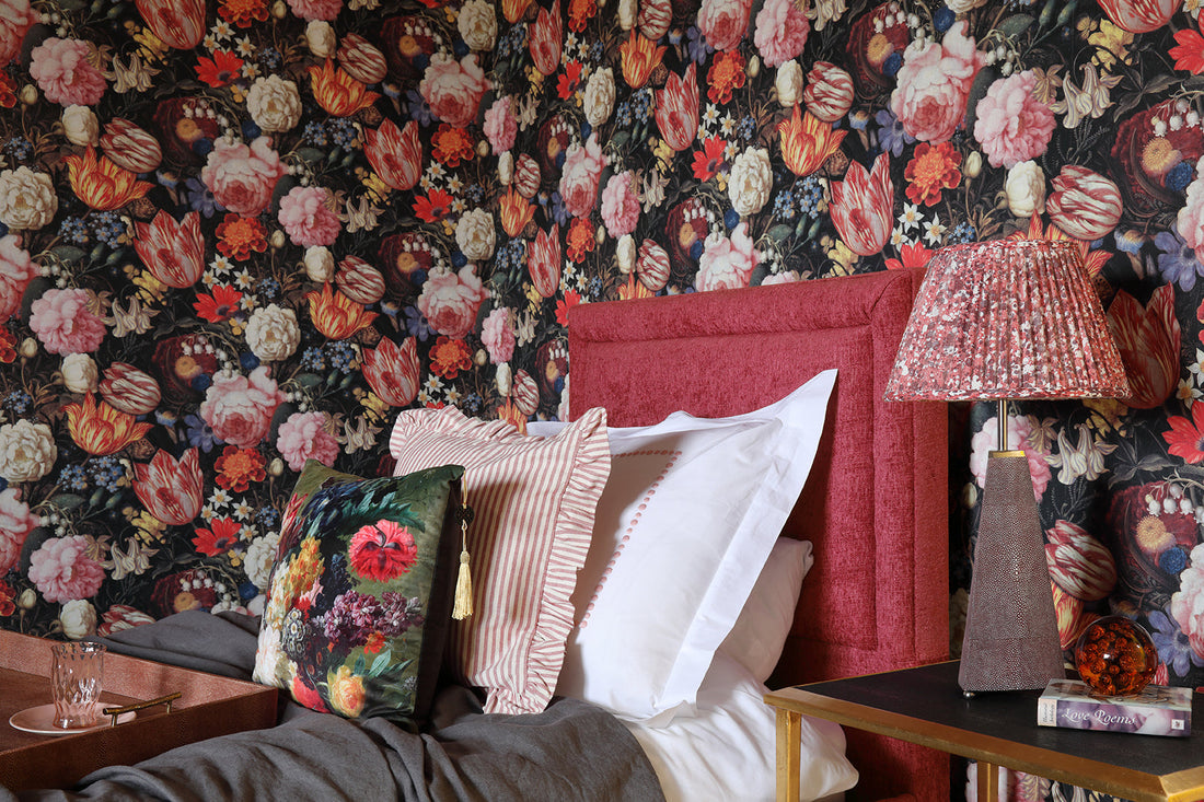 Forwood Design bedside lamp, bedside table and serving tray