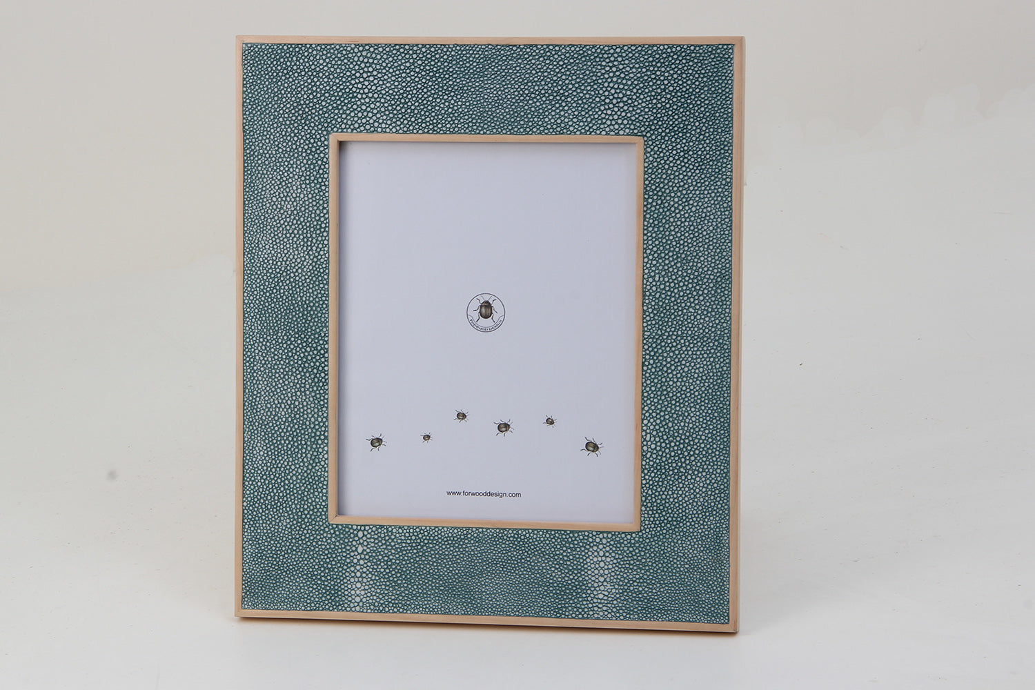 large luxury teal shagreen 10 x 8 photo frame