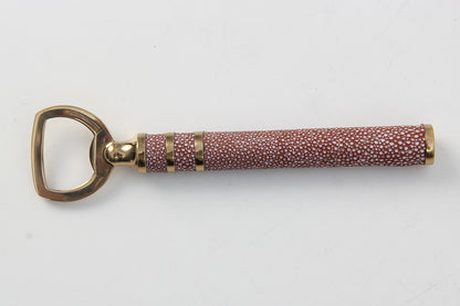 Luxury Bottle opener in Coral Shagreen