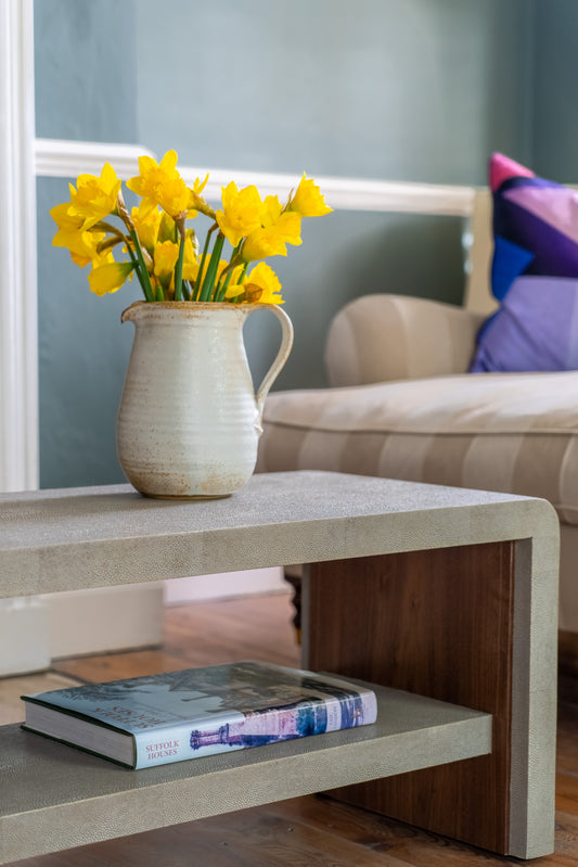Coffee table by Henry Forwood in Barley shagreen