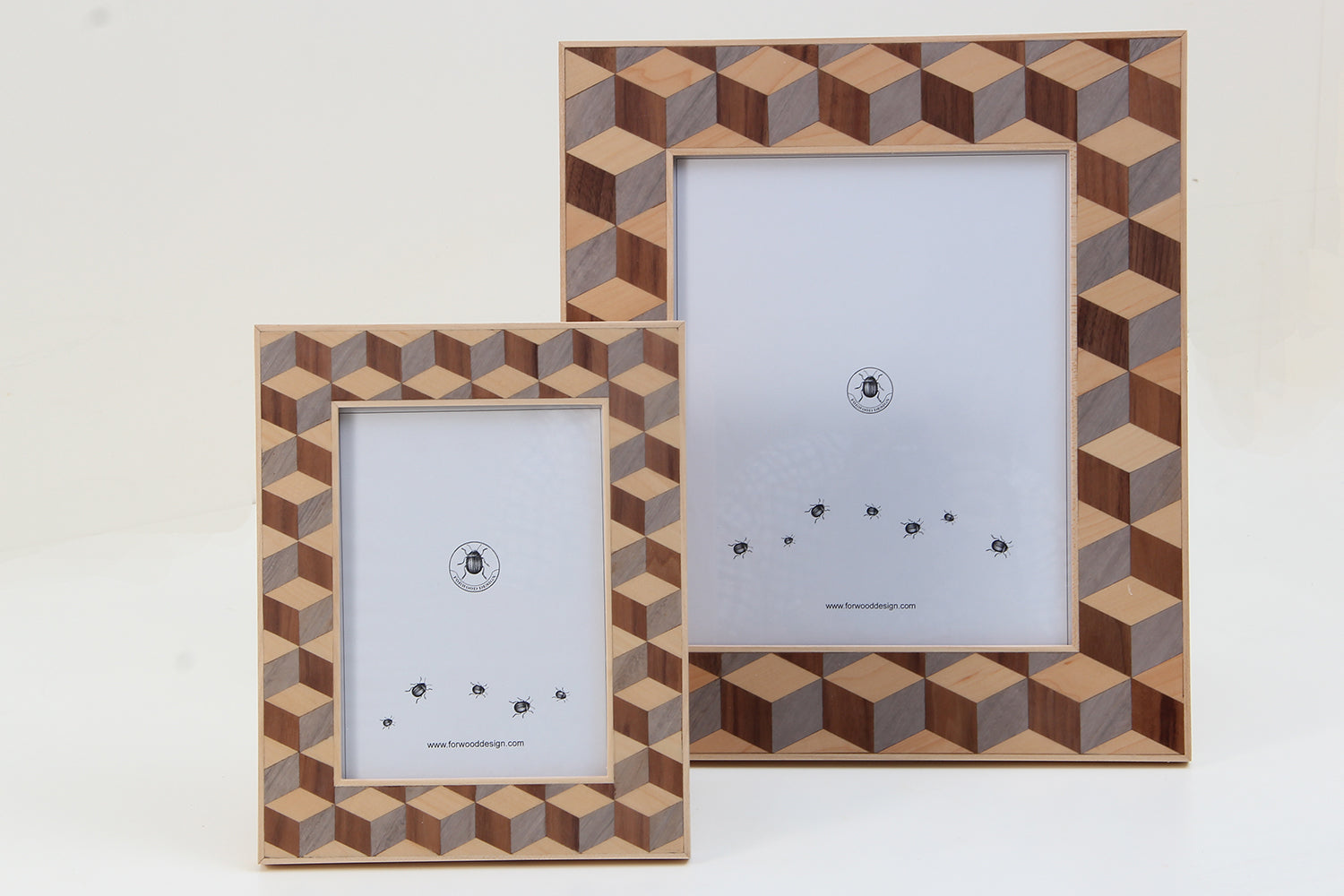 Unique marquetry photo frames