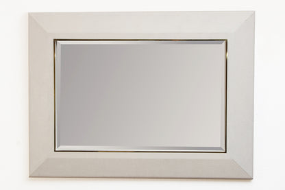 Luxury wall mirror with shagreen texture