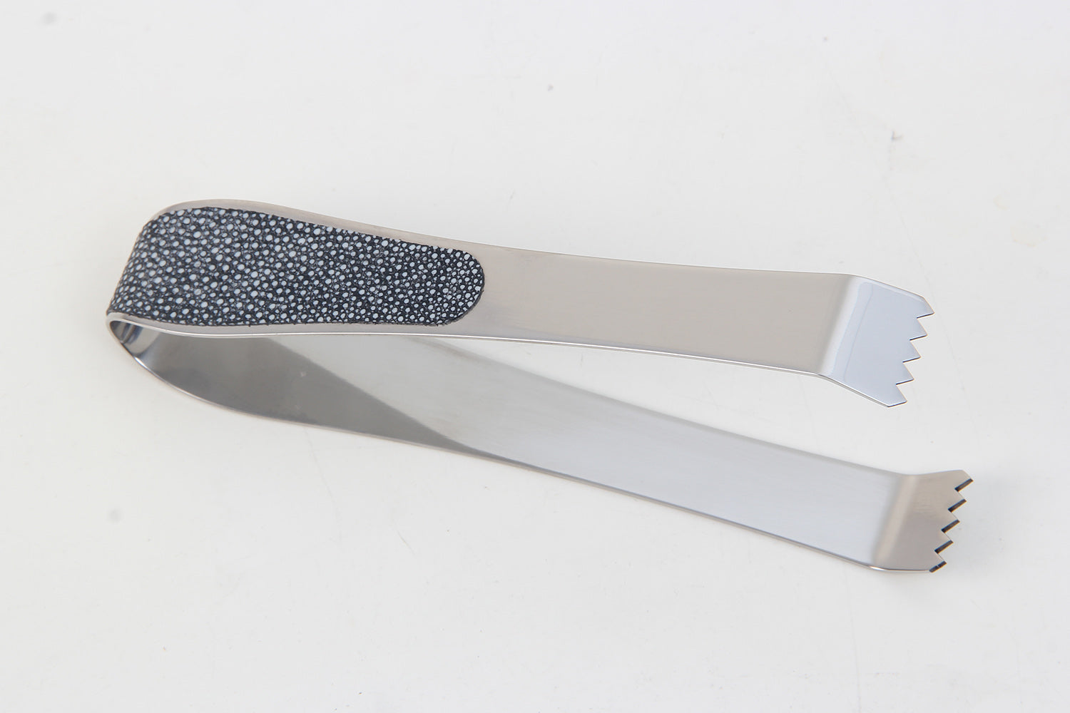 Charcoal & Stainless Steel Ice Tongs 