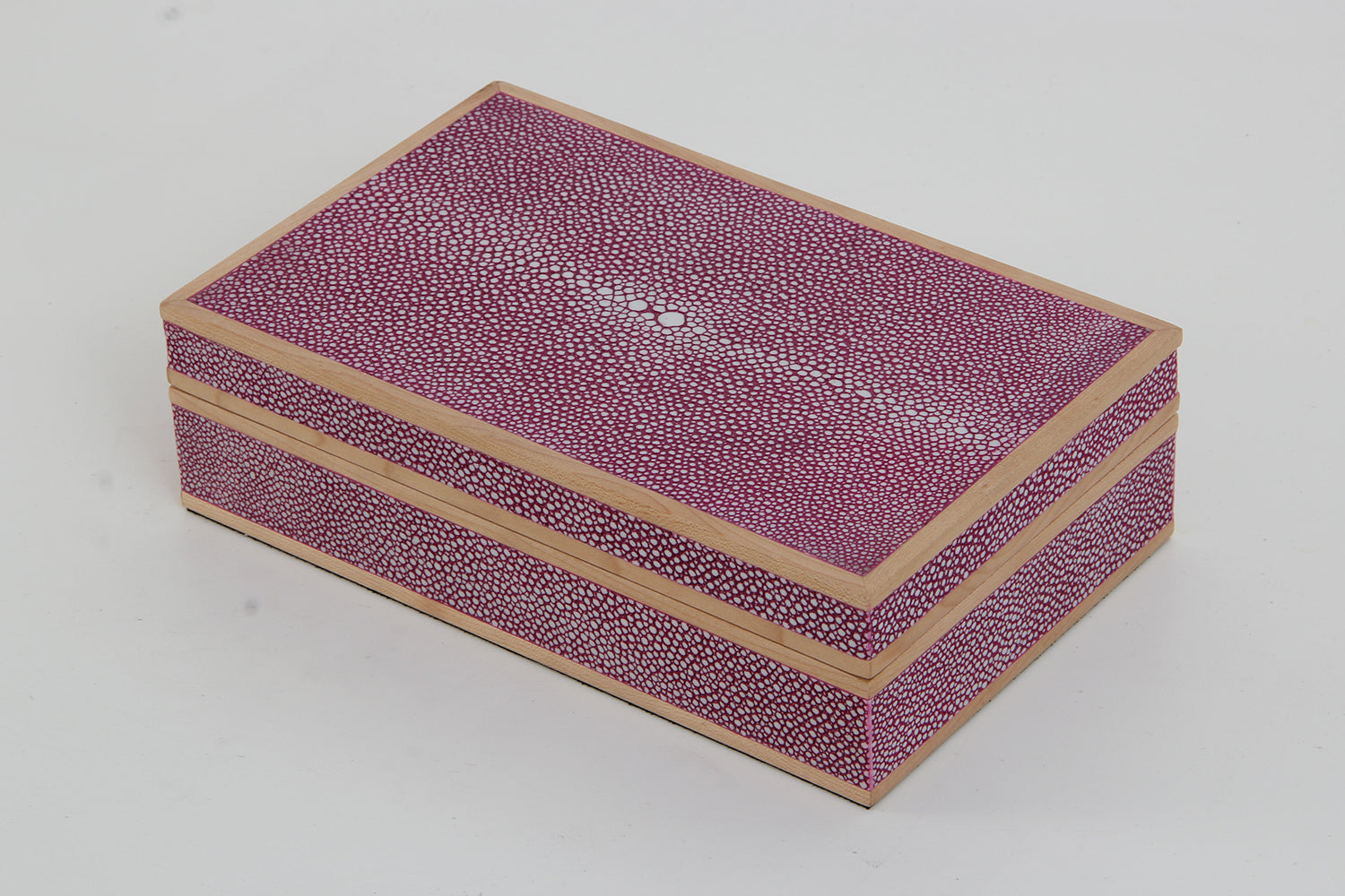 Jewellery box Pink shagreen jewelry box