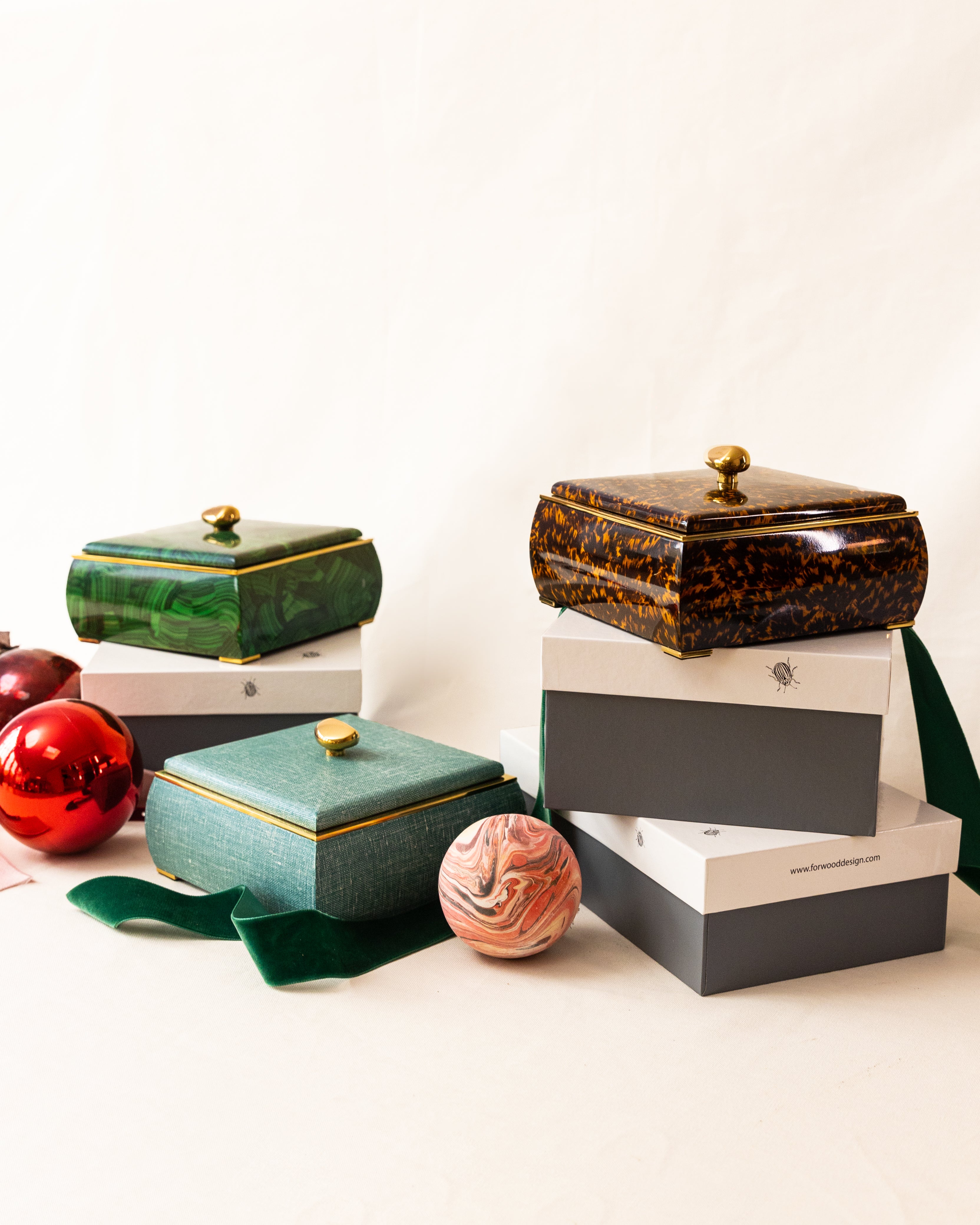 セントポーリア Nik - Malachite Box Sophie Malachite Box – Forwood Design