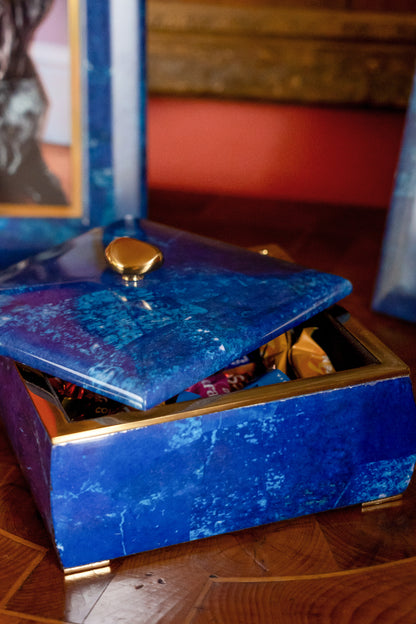 Lapis lazuli trinket box