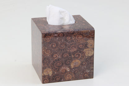 Earth-Tone Square Tissue Cover