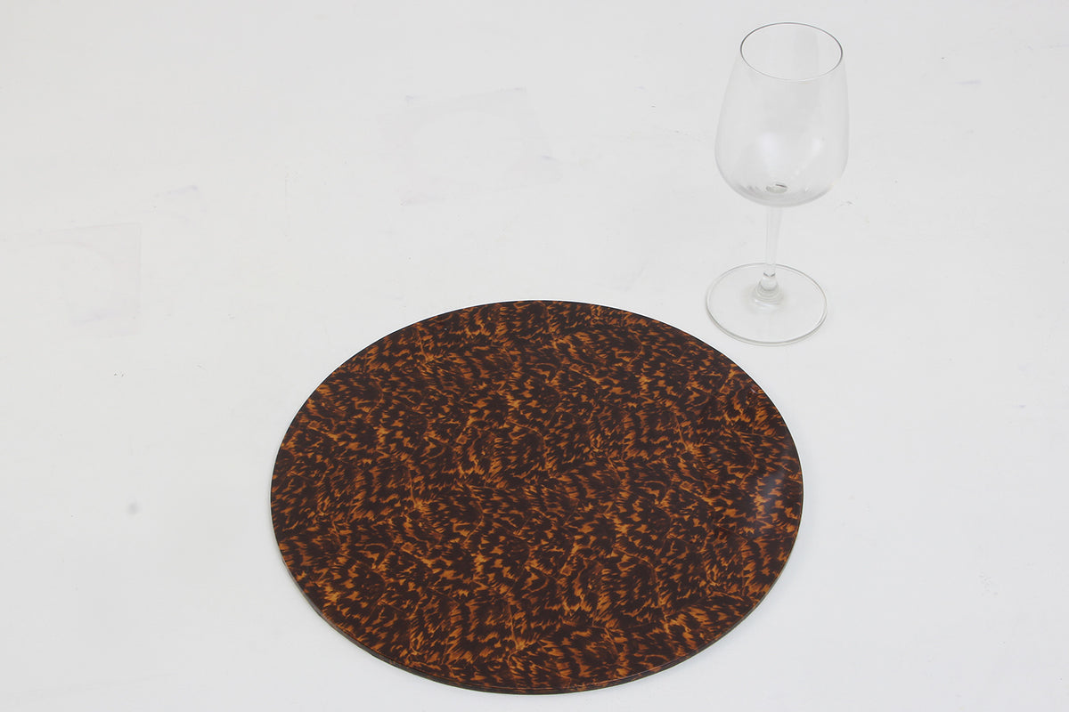 Large Round Tortoiseshell Place Mats