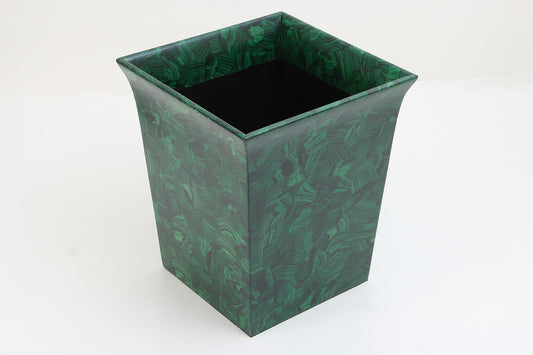 Luxury Malachite Waste paper Bin