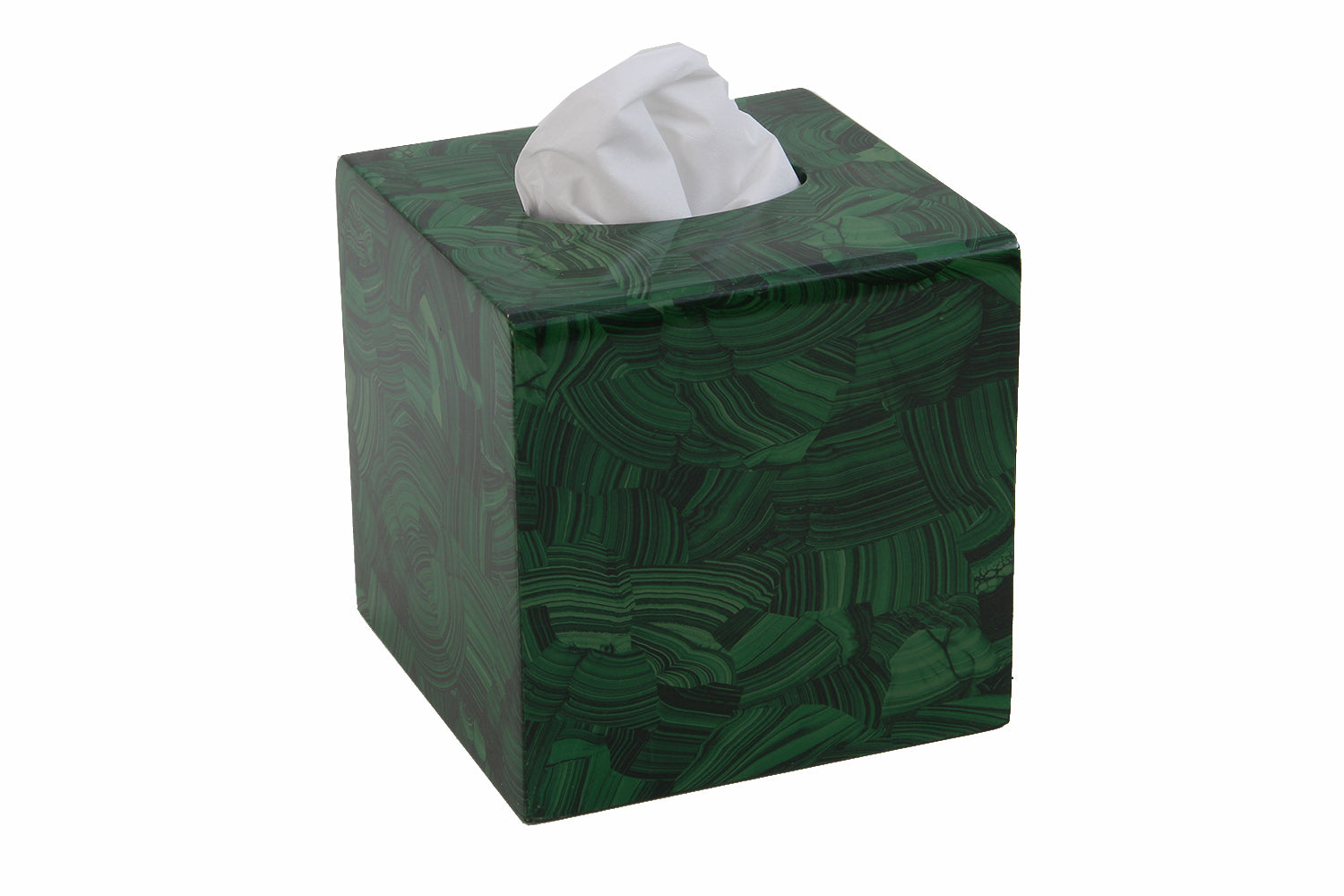 Tissue box holder Malachite tissue box cover