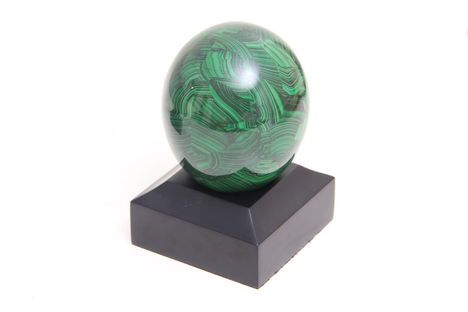 Malachite Ostrich egg by Forwood Design