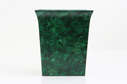 Chic Malachite Waste Paper Bin