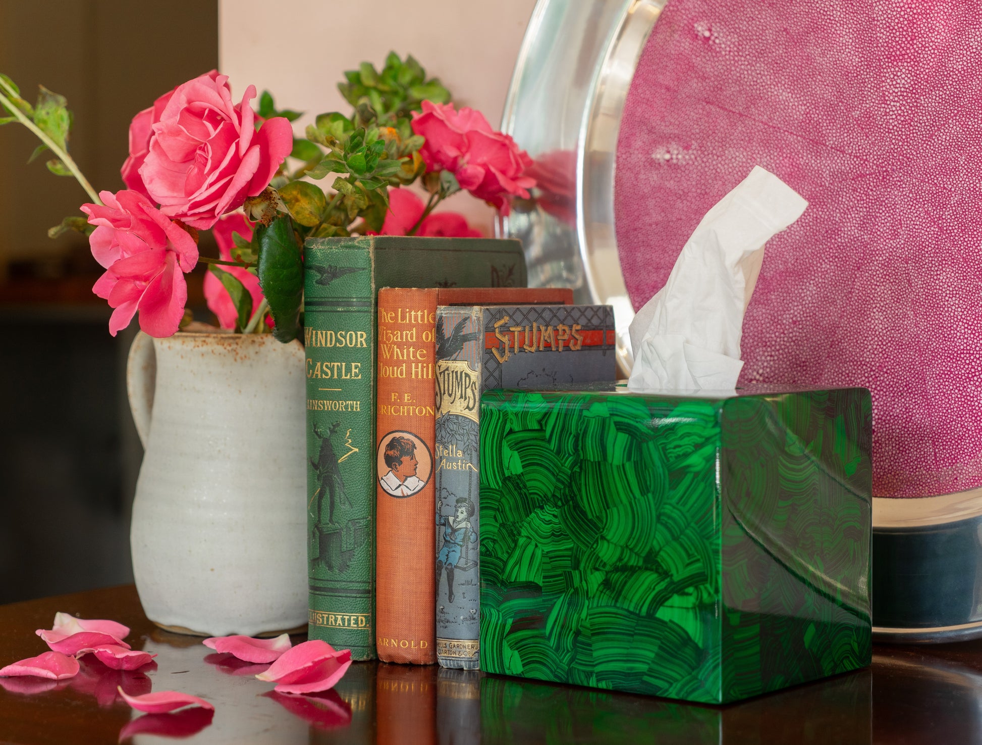Malachite_tissue_holder Malachite_tissue_box holder