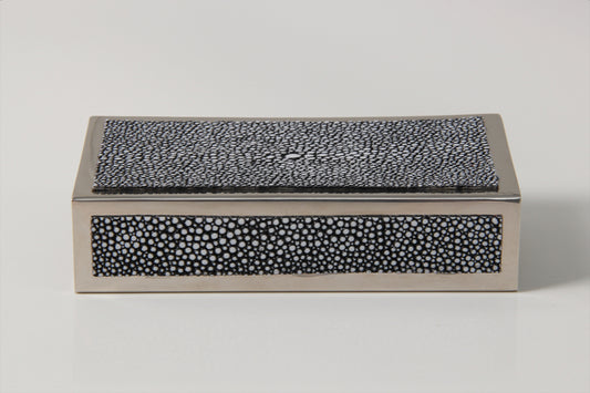 Matchbox holder chic Charcoal shagreen