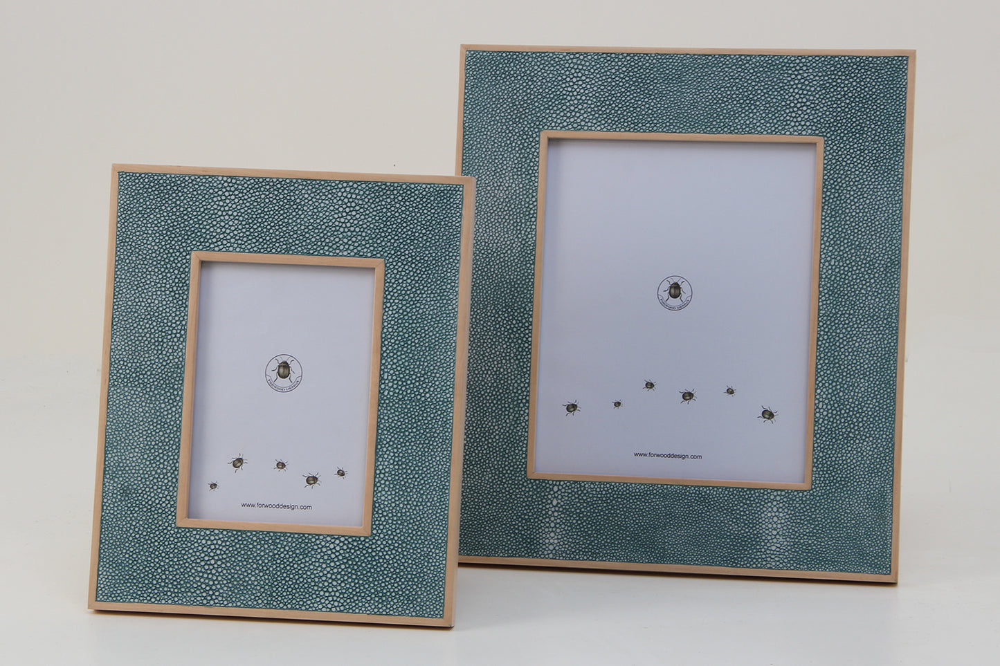 teal shagreen photo frames luxury gifts