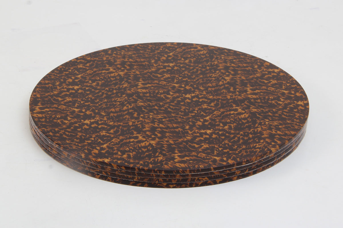 Large Round Tortoiseshell Place Mats