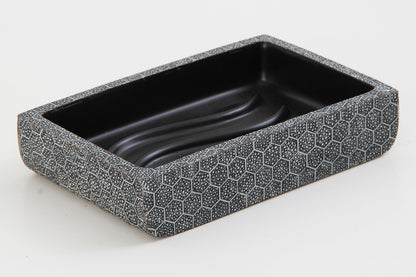 Soap dish chic grey shagreen soap dish