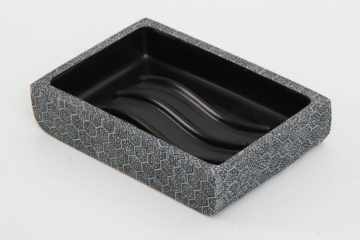 Soap dish unique grey shagreen soap dish