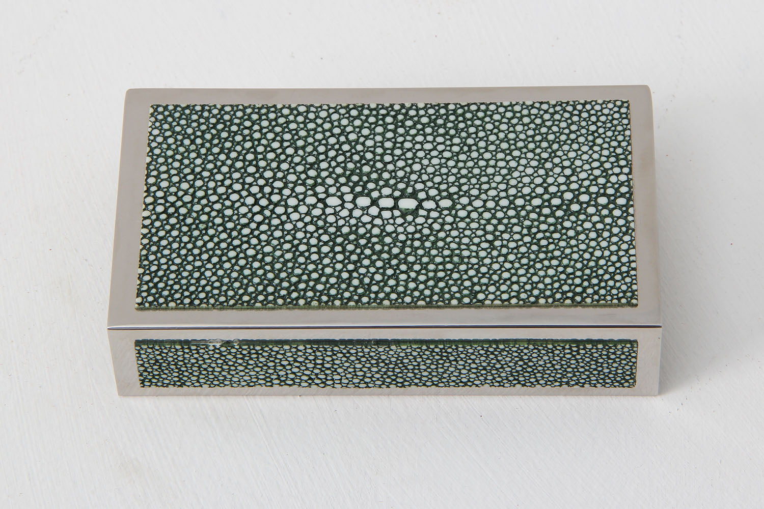 Shagreen Matchbox holder large Green