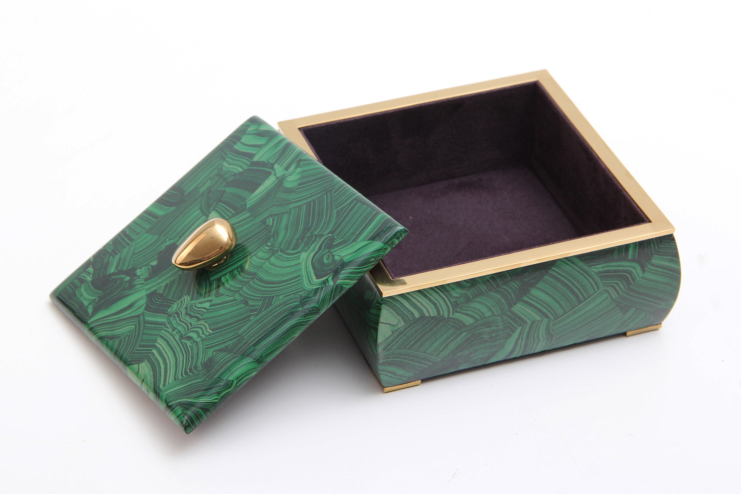 Trinket box Jewelry box luxury malachite box
