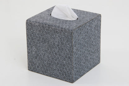 Tissue box box holder Forwood Design grey shagreen tissue box cover
