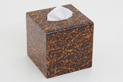 Tissue box cover tortoise shell tissue box