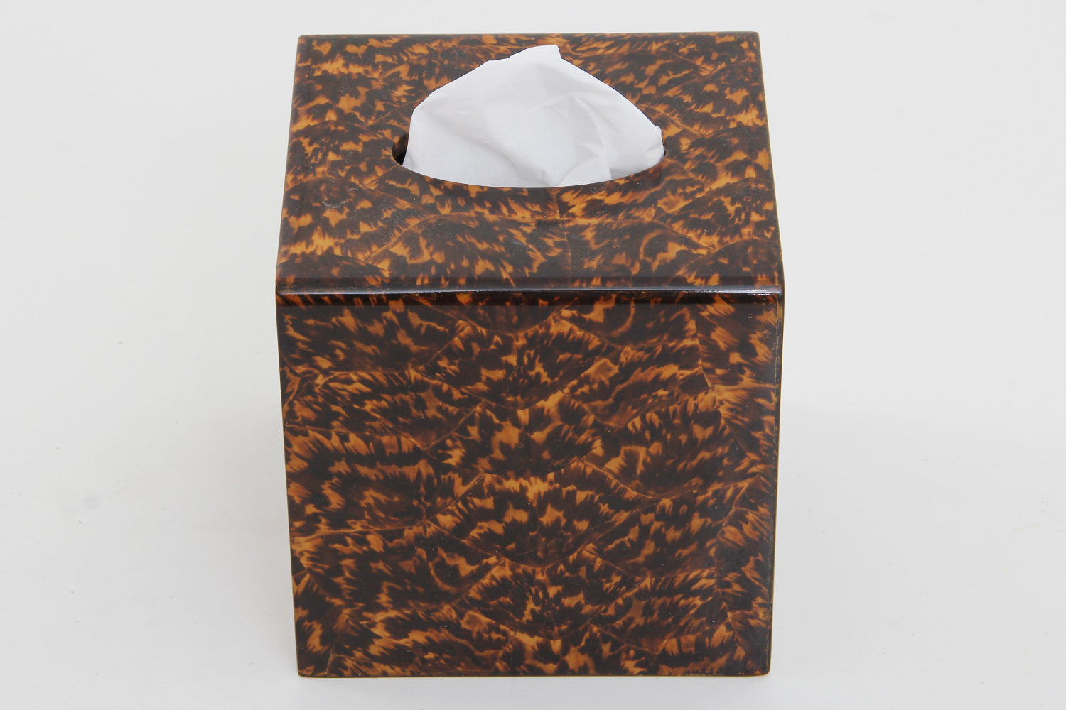 Tissue box holder unique tortoise shell tissue box