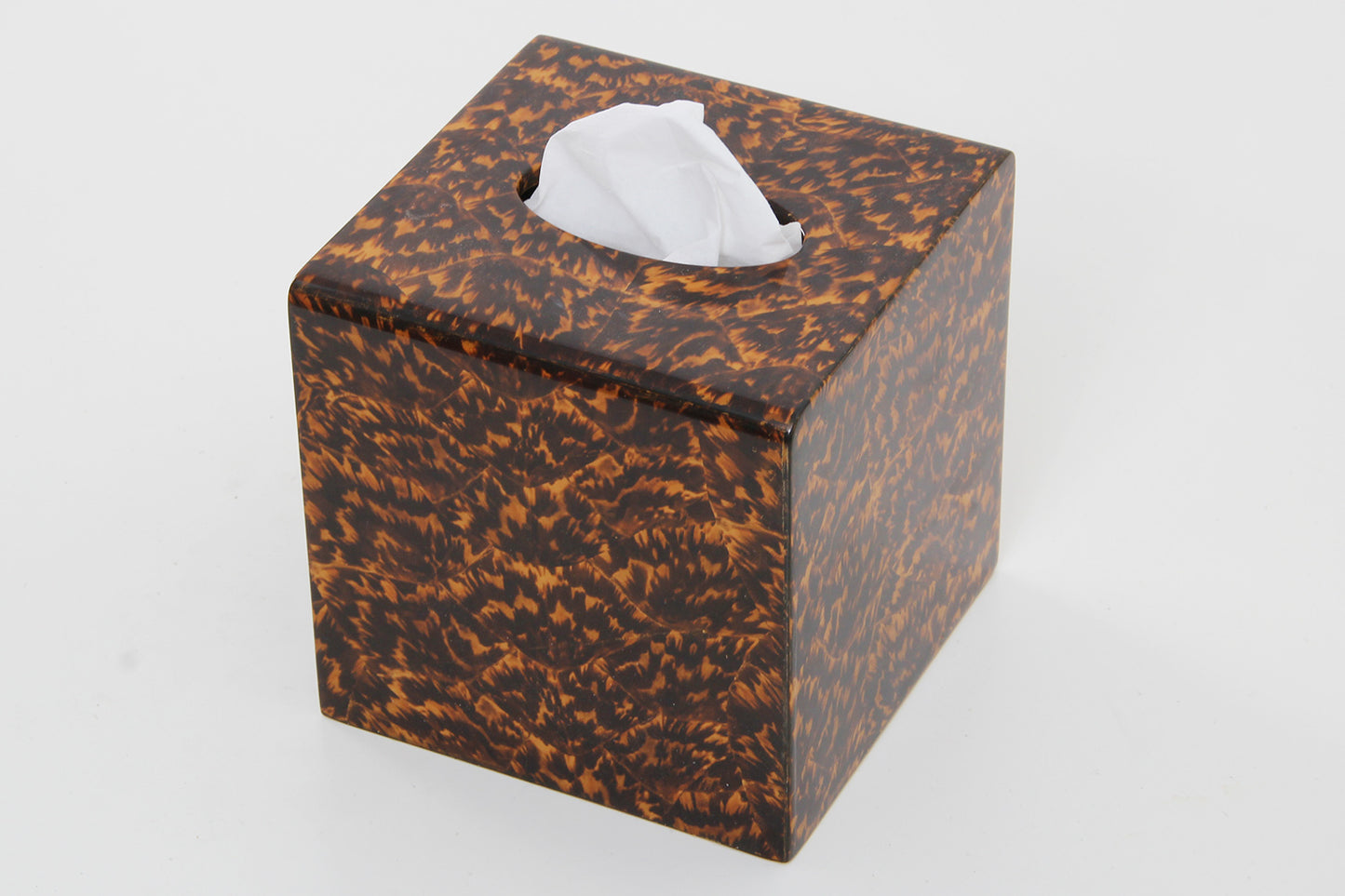 Tissue box holder Forwood Design tortoise shell tissue box