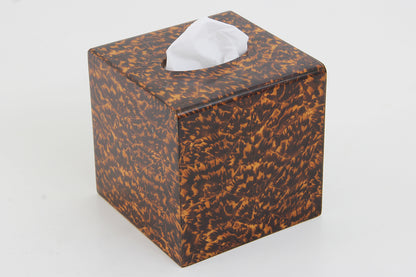 Tissue box holder luxury tortoise shell tissue box