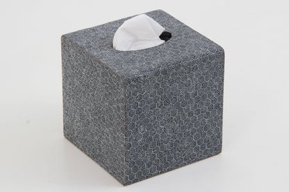 Tissue box holder unique grey shagreen tissue box