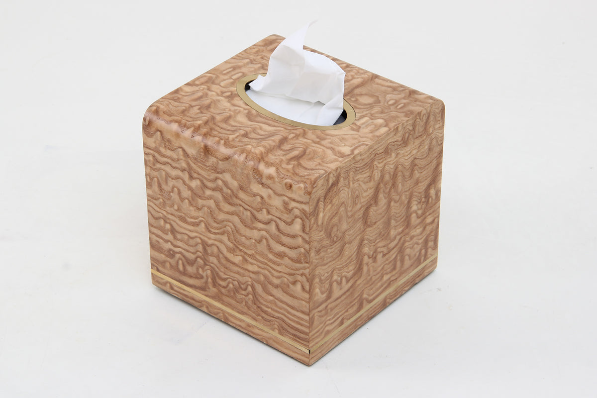 Wooden tissue Box Holder in Tamo Ash