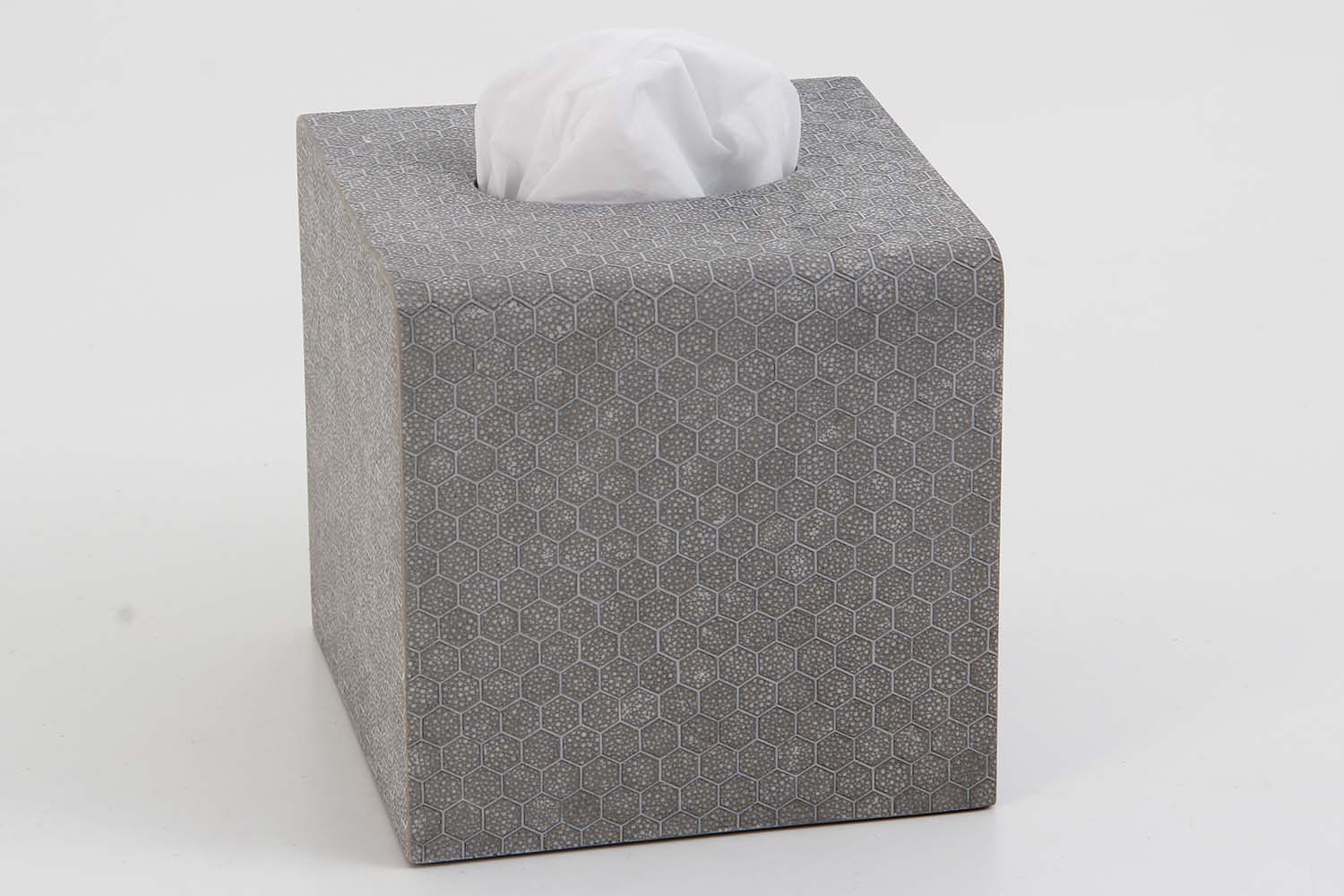Forwood Design tissue box in barley shagreen