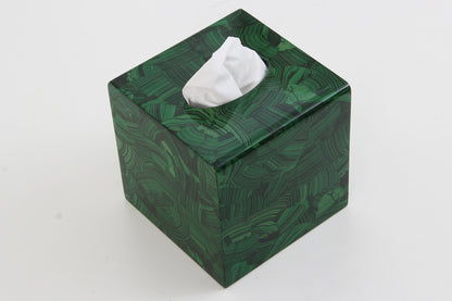 Tissue box cover Unique Malachite Tissue box Holder