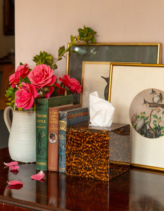 Tortoiseshell Tissue Box