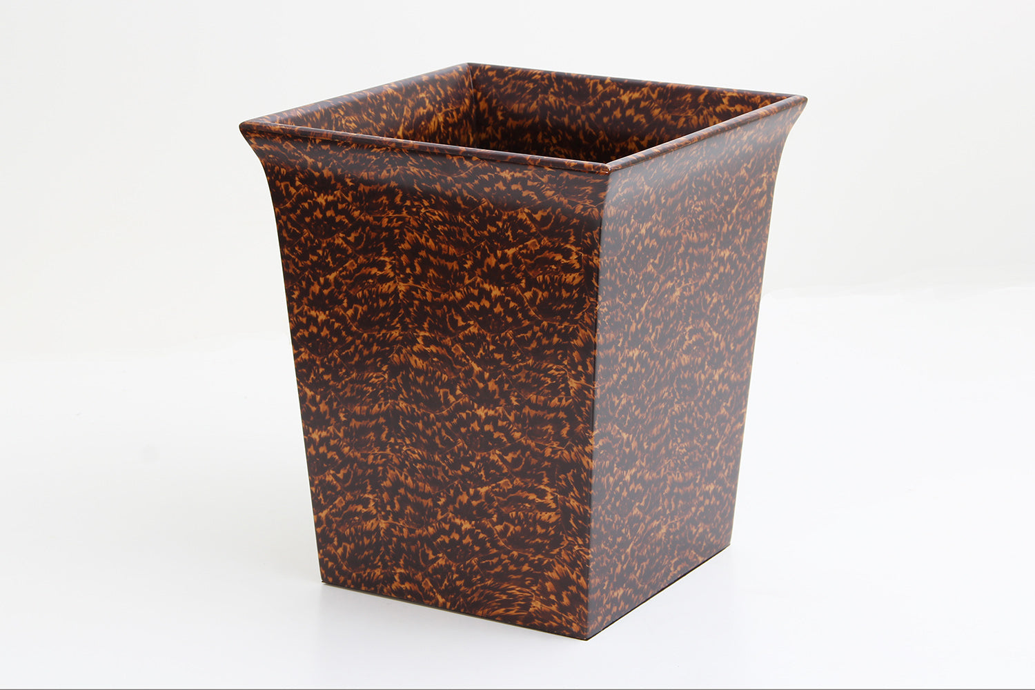 Faux Tortoise shell Waste Paper Bin