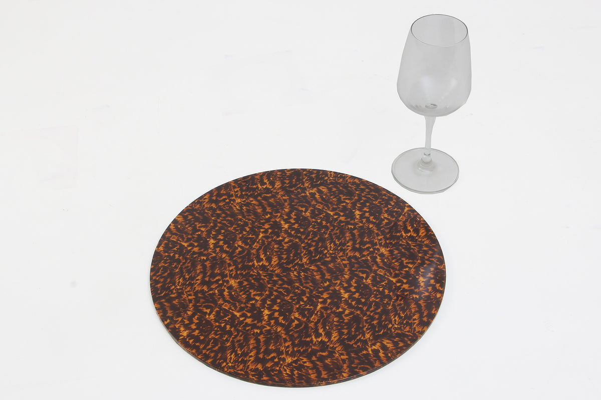 Large Round Tortoiseshell Place Mats