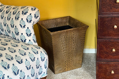 Interior design Waste paper Bin in Crocodile