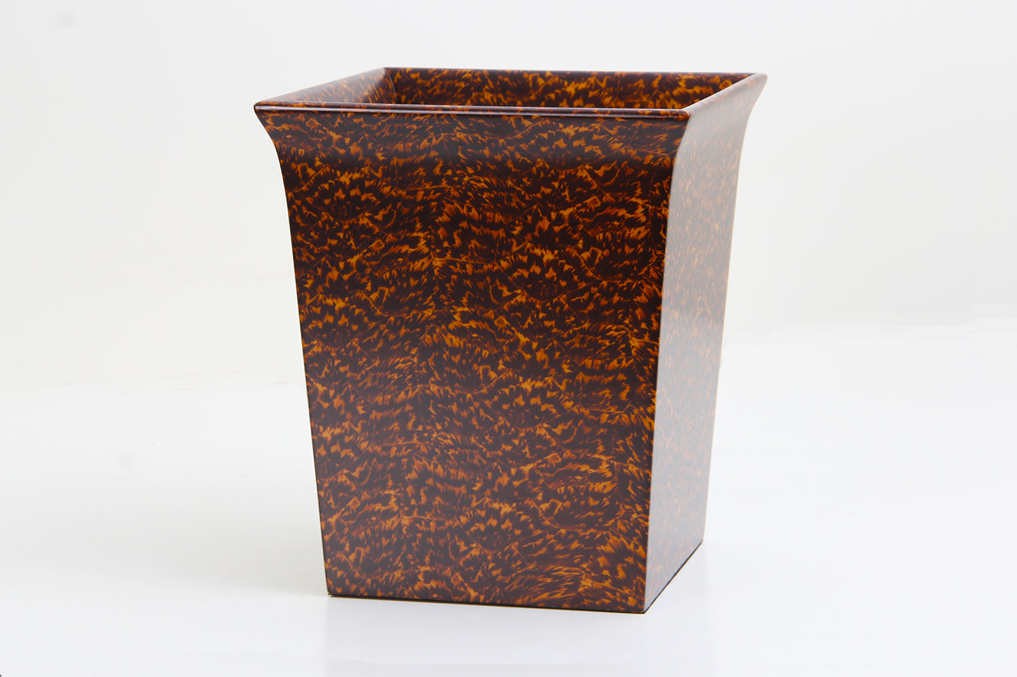 Luxury Waste Paper Bin in Tortoise shell 
