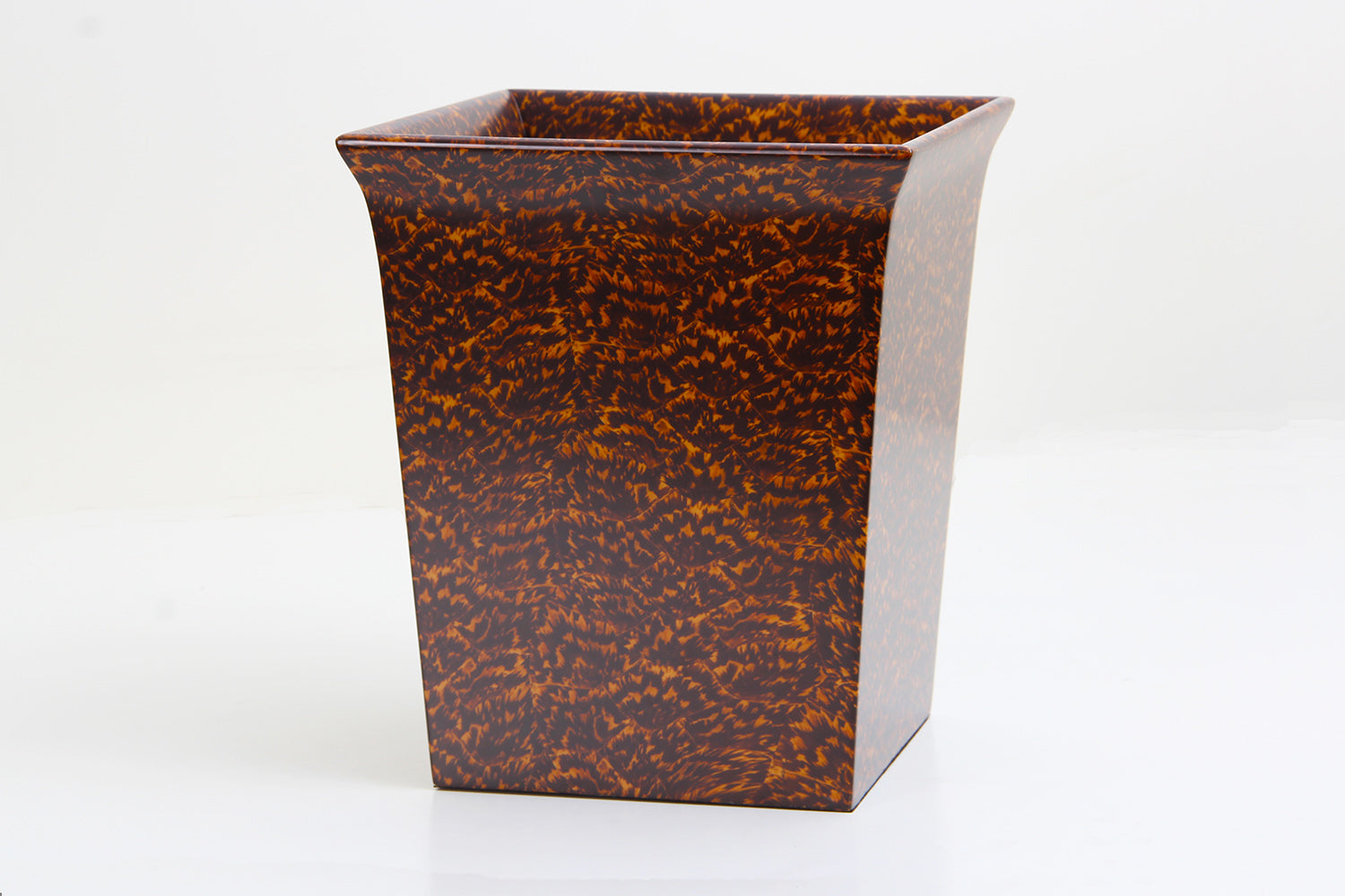 Luxury Waste Paper Bin in Tortoise shell 