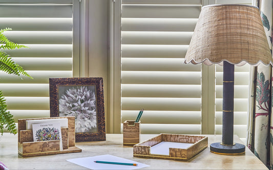 Desk Lamp | Seal Brown Shagreen