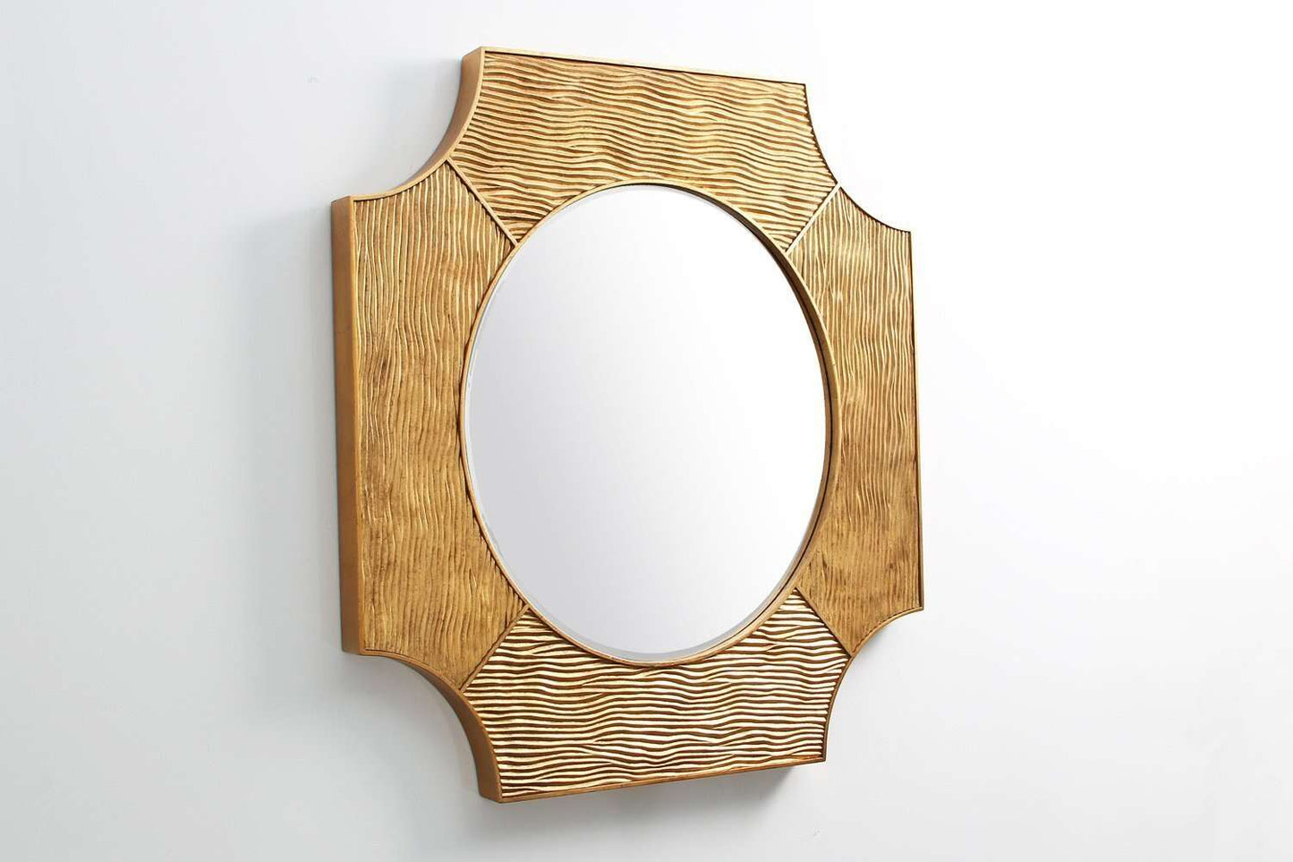 Lucas Wall Mirror in Antique Gold