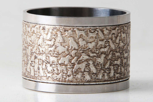 Napkin rings silver dog napkin rings