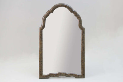 Arden Dressing Table Mirror in Silver Eggshell