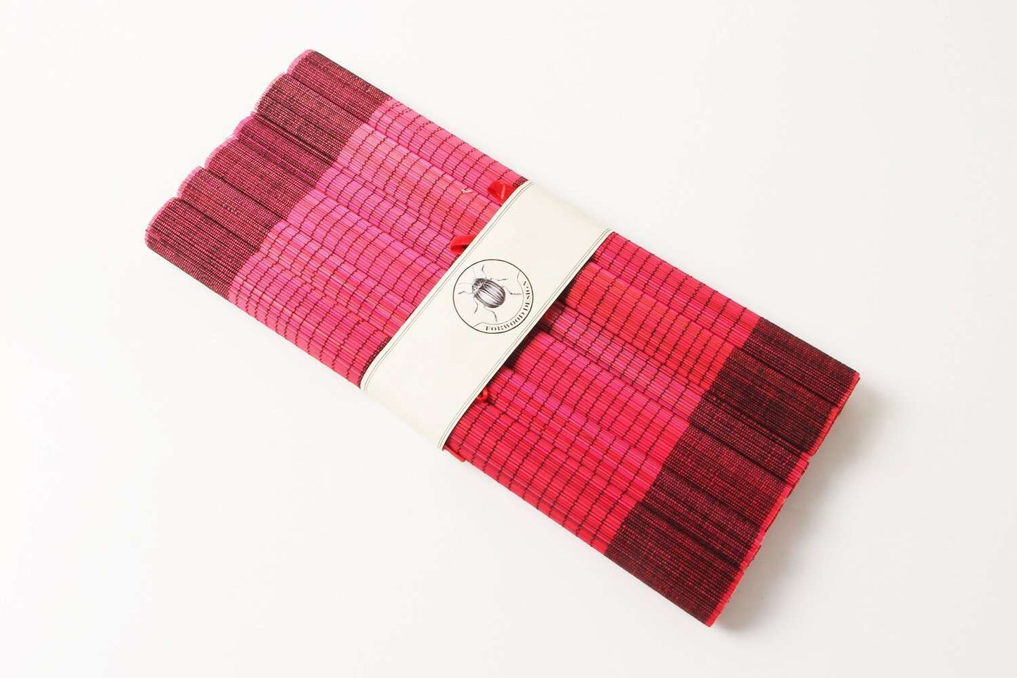 Bamboo Placemats in Crimson Red